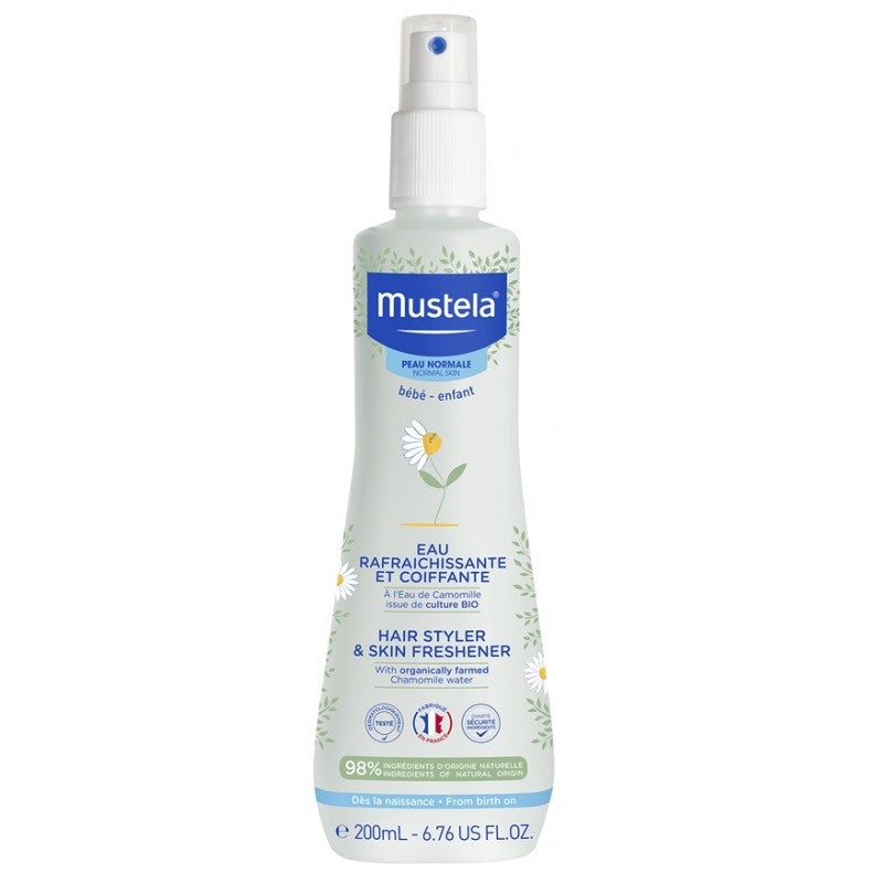 MUSTELA Agua para Peinar Refrescante con Agua de Manzanilla Ecológica 200ml