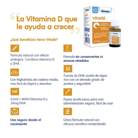 VITADÉ Vitamina D y DHA 15ml