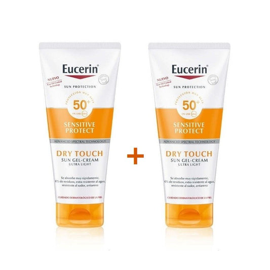 EUCERIN Protector Solar Sensitive Protect Gel-Crema Ultraligera Toque Seco SPF50+ DUPLO 2x200ml