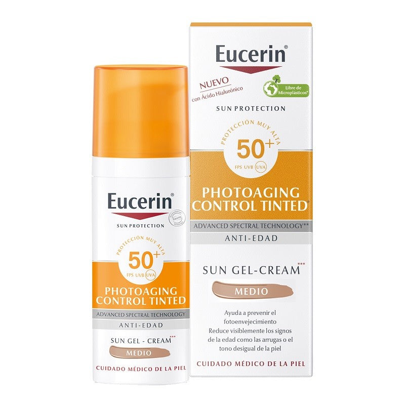 EUCERIN CC Crema Solar con Color Tono Medio SPF50+ (50ml)