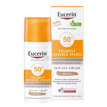 EUCERIN Pigment Control SPF50+ con Color Medio Gel-Crema Solar Facial 50ml