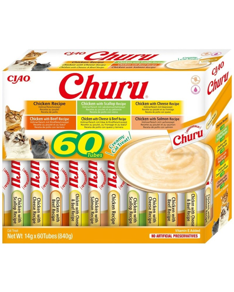 Churu Churu Cat Variedades De Pollo Pasta 60x14g
