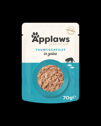 Applaws Filete de Atún en Gelatina Alimento Húmedo 16 sobres 70g
