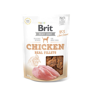 Brit Jerky Snack Filetes de Pollo Ciasteczka 80g