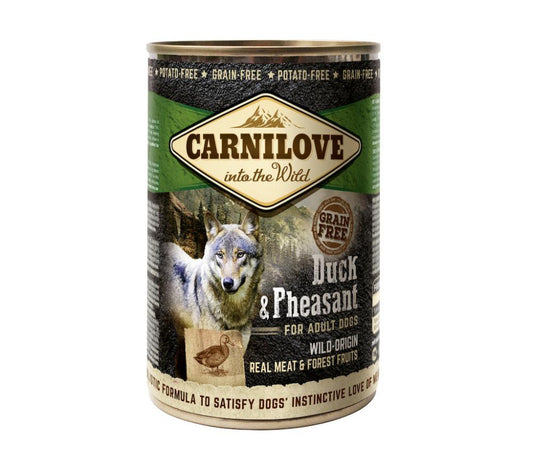 Carnilove Canine Adult Pato Faisán Alimento Húmedo 6 latas 400g