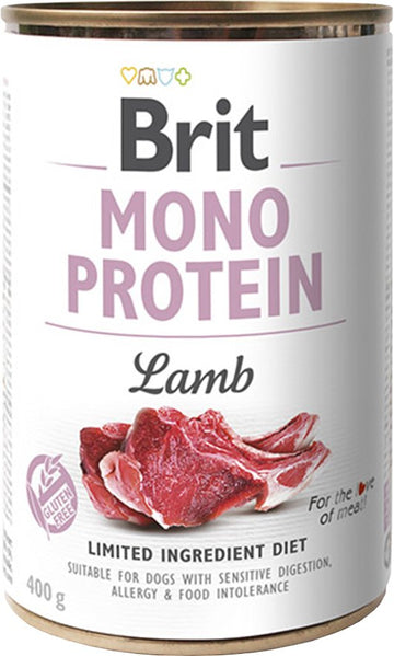 Brit Mono Protein Lamb Wet Dog Food 6 cans of 400g