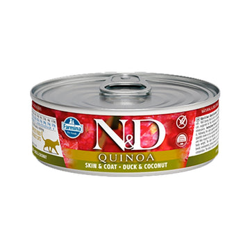 Farmina N & D Grain Free Quinoa Skin & Coat Comida Húmeda para Gatos 80g