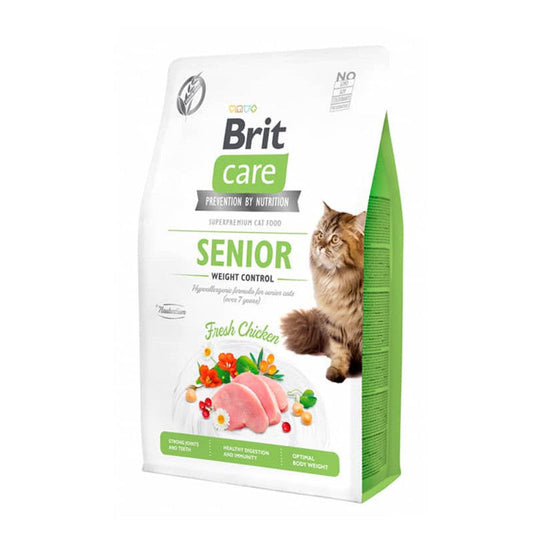 Brit Care Cat Senior Weight Control Dry Food 2Kg