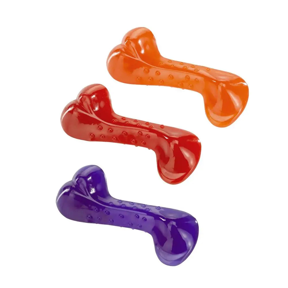 Ferplast Hueso Poliuretano PA 6482 Juguete para Perros Asortido 700g