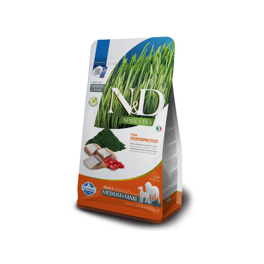 Farmina N&D Dog Spirulina Medium Maxi Arenque 2Kg