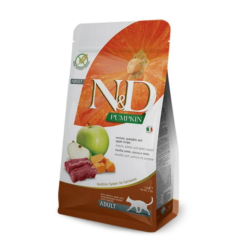 Farmina N&D Pumpkin Venado y Manzana Pienso para Gatos 1.5kg