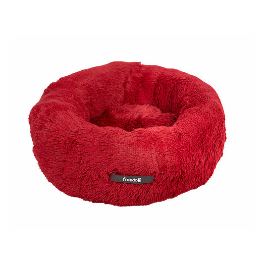 Freedog Cama Donut Roja 65x65cm