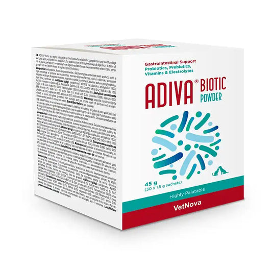 Vetnova ADIVA Biotic Powder Suplemento nutricional – Probiótico en polvo 45g