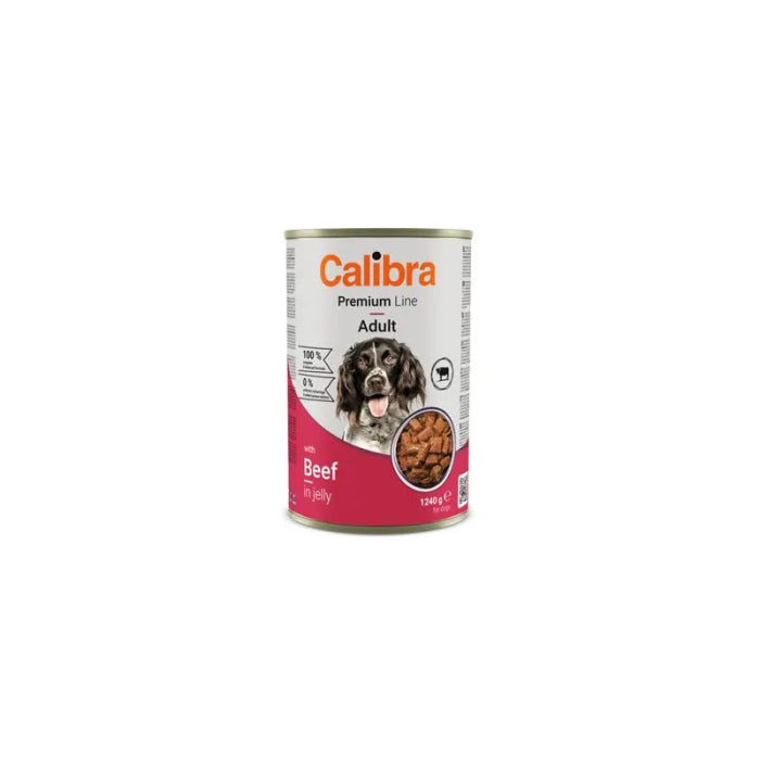 Calibra Dog Premium Vacuno Jelly Alimento Húmedo 1,240Kg