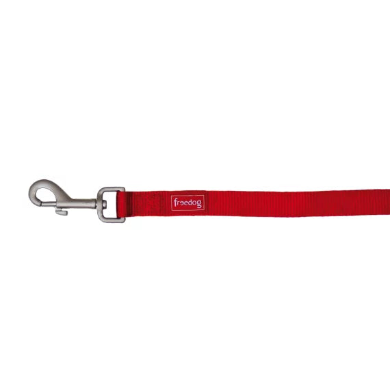 Freedog Correa Nylon Basic Rojo 120cm