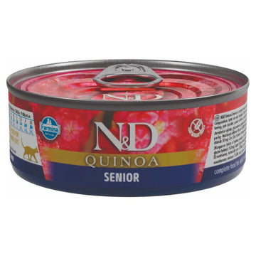 Farmina N&D Quinoa Senior Alimento Húmedo para Gatos 24x80g
