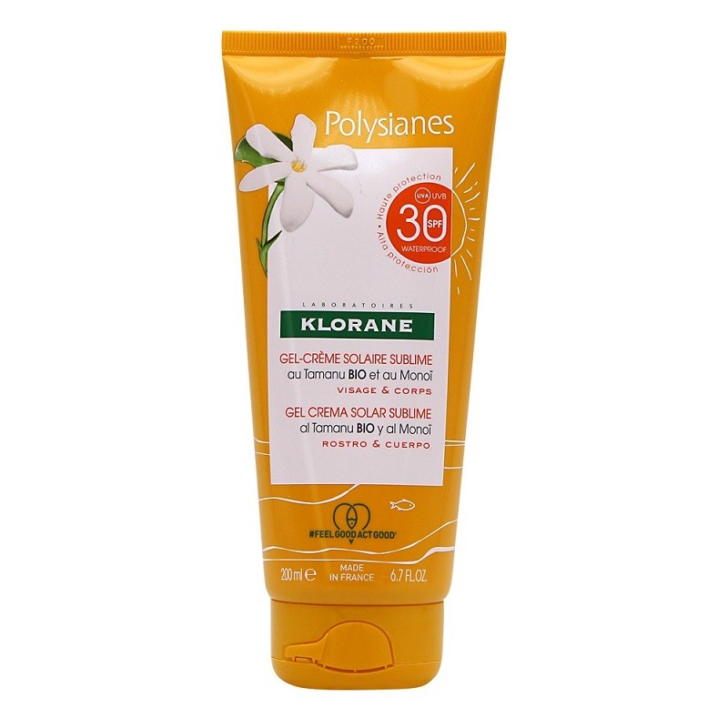 KLORANE POLYSIANES Gel Crema Solar Sublime SPF30 (200ml)
