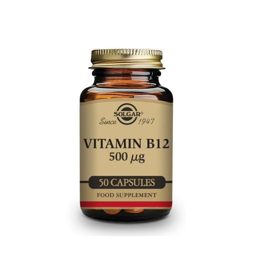 SOLGAR Vitamina B12 500μg (Cianocobalamina) 50 cápsulas vegetales