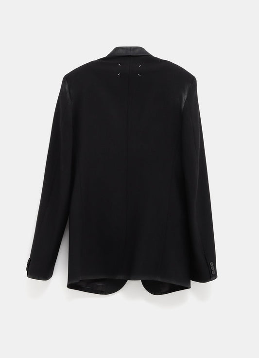 Blazer en tejido de gabardina para mujer