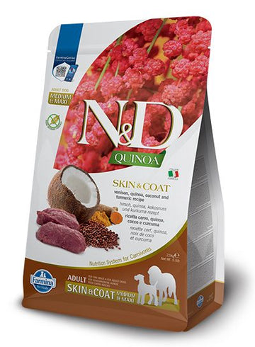 Farmina N&D Quinoa Skin & Coat Venado Pienso Seco 10kg