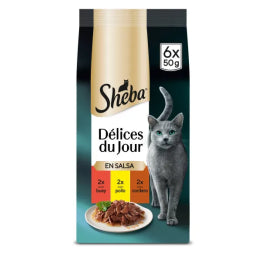 Sheba Delices Du Jour Aves Wet Cat Food 12 packs of 6 sachets of 50g