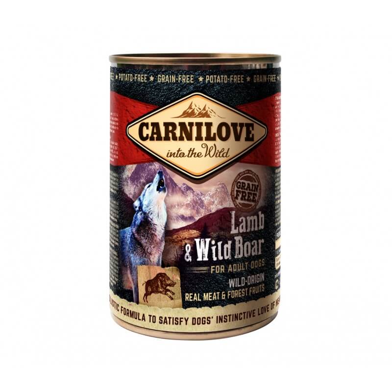 Carnilove Lamb and Wild Boar Adult Dog Food 6x400g