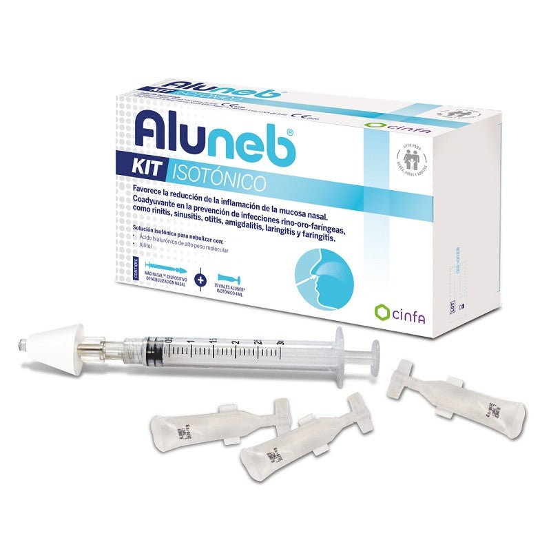 Aluneb Kit Isotónico 15 Viales de 4ml +1 Dispositivo