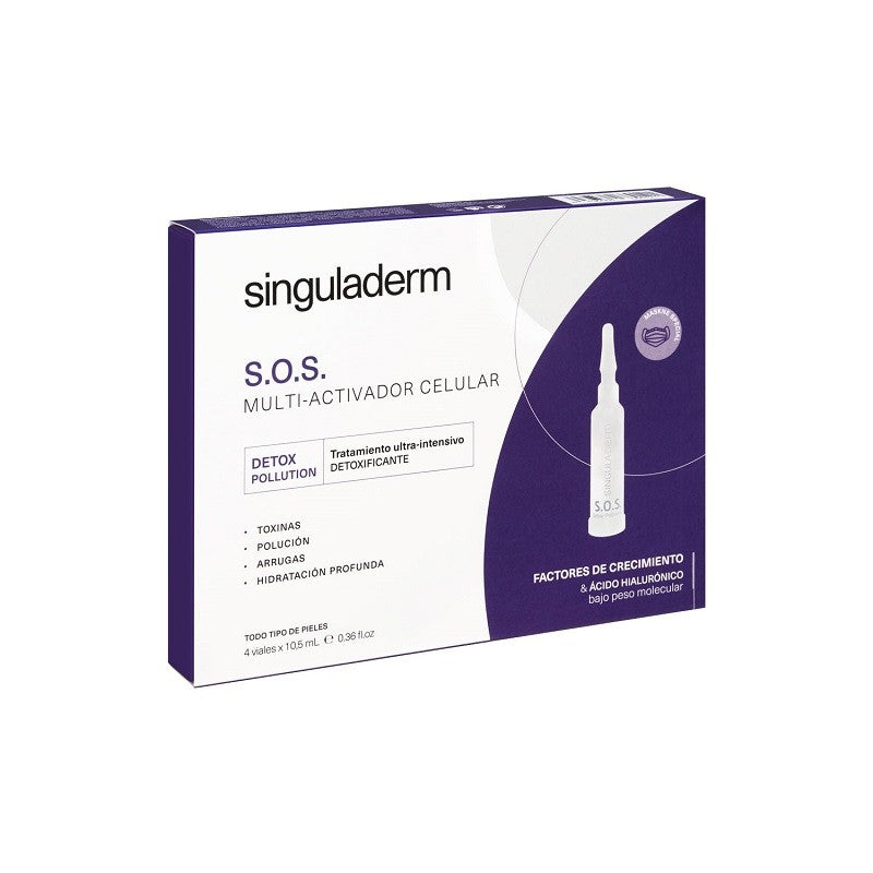 SINGULADERM S.O.S. Detox-Pollution Sérum Antioxidante 4 Viales