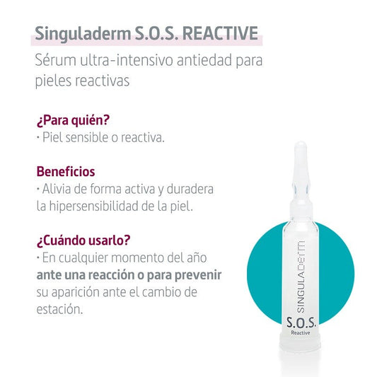 SINGULADERM S.O.S. Reactive Sérum Pieles Reactivas 4 Viales