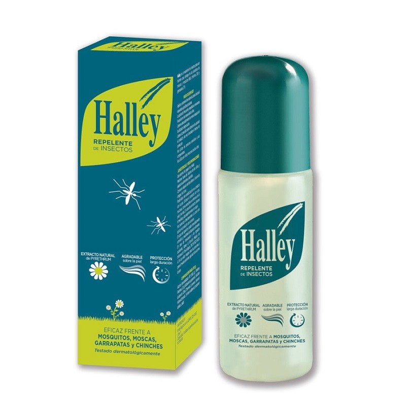 HALLEY Repelente de Insectos y Garrapatas con Extracto Natural en Spray 250ml
