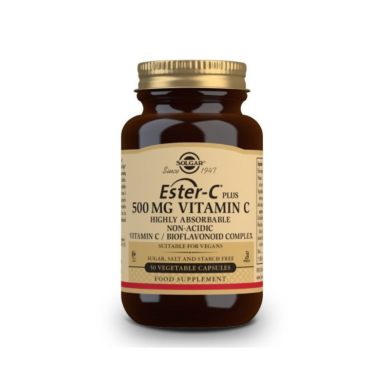 SOLGAR Ester-C Plus 500mg Vitamina C 50 Cápsulas Vegetales