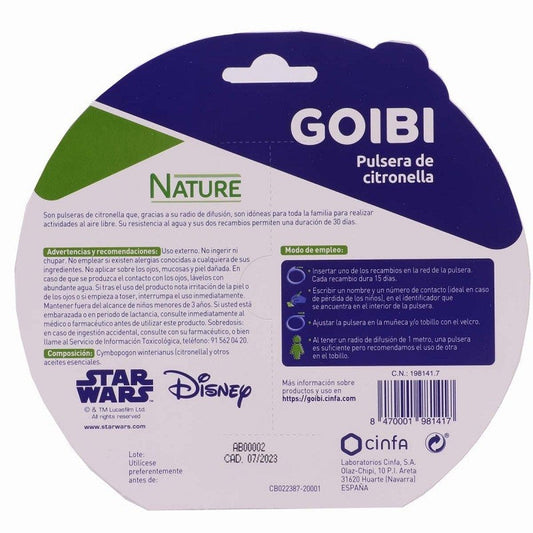 GOIBI Pulsera de Citronela Nature Star Wars Rey Azul