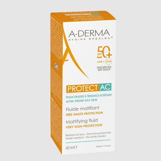 A-Derma Protect AC Fluido Matificante Piel Grasa SPF50+ 40 ml