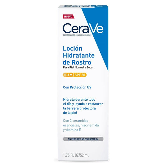 CeraVe Loción Hidratante Facial SPF50 (52ml)