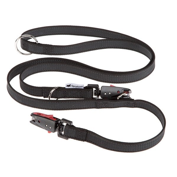 Ferplast Daytona Gummy Matic Correa Negro 120cm