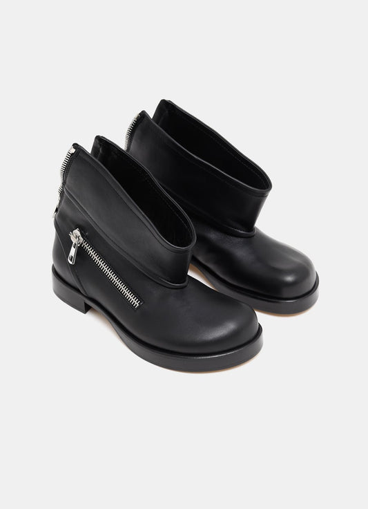 Botines de piel estilo motero