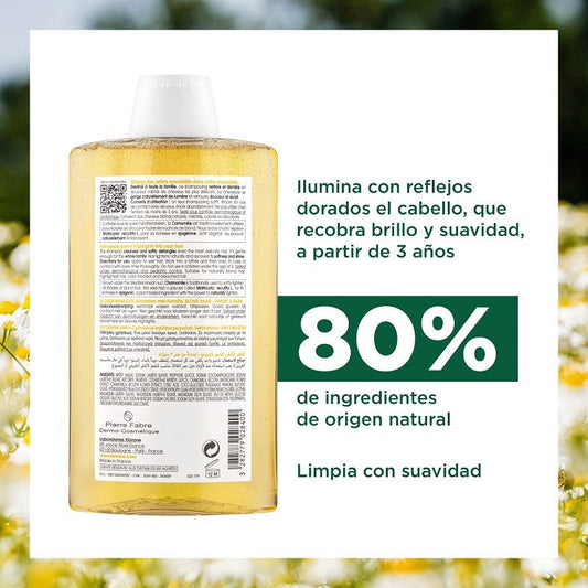 KLORANE Champú Camomila Reflejos Dorados 200ml