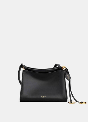 Bolso pequeño cuadrado Le Click de piel brillante