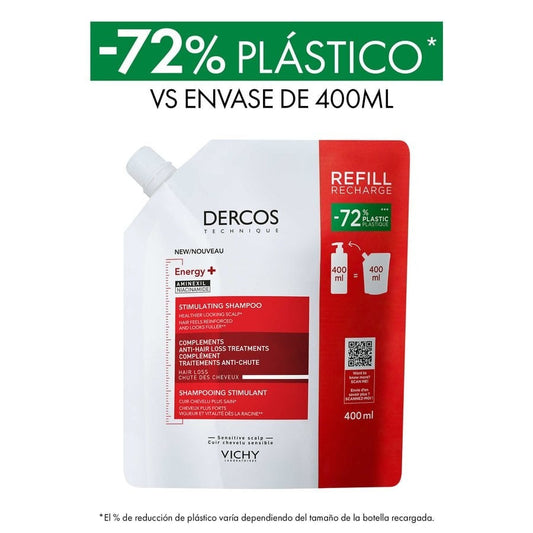 VICHY Dercos Champú Ecorefill Energy+ 400ml