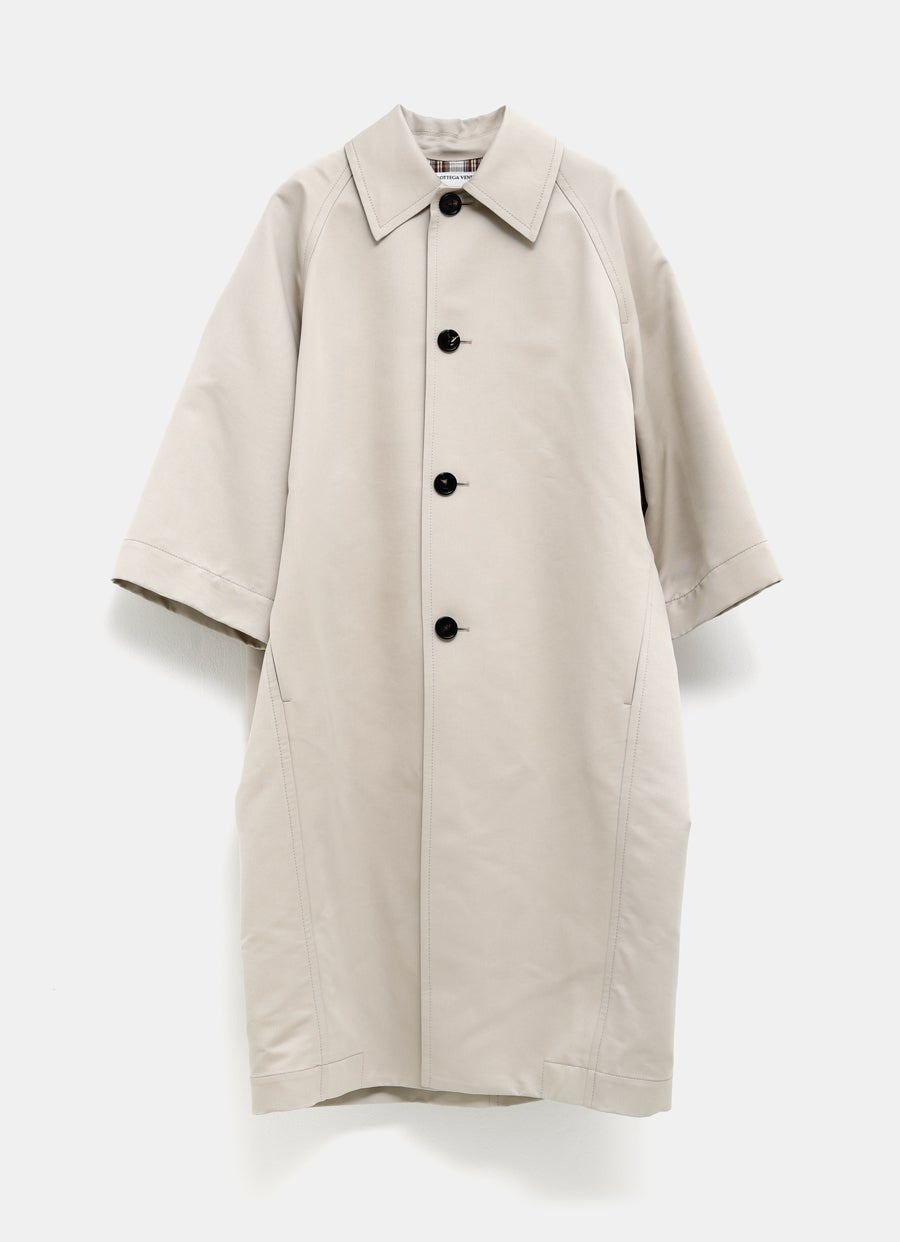 Abrigo de seda y algodón