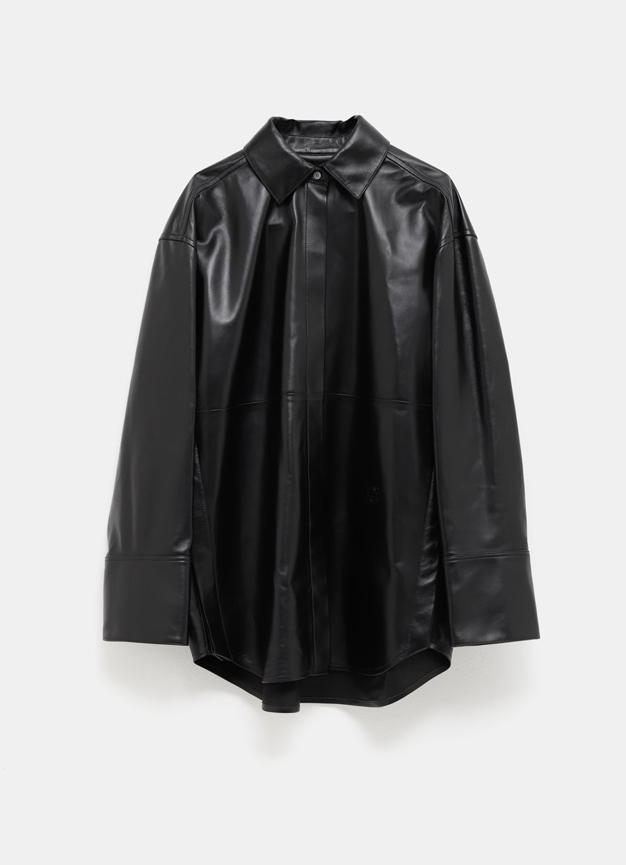 Camisa en piel napa de cordero