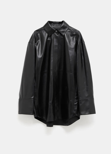 Camisa en piel napa de cordero