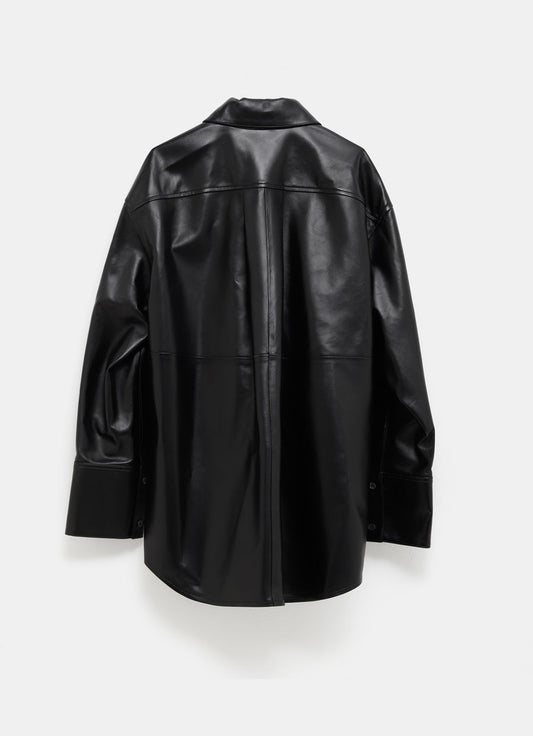 Camisa en piel napa de cordero