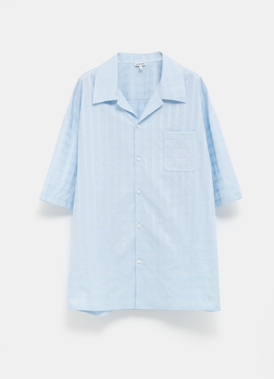 Camisa de manga corta a cuadros