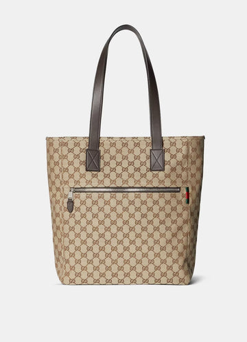 Bolso tote grande de lona GG