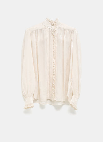 Camisa con cuello alto