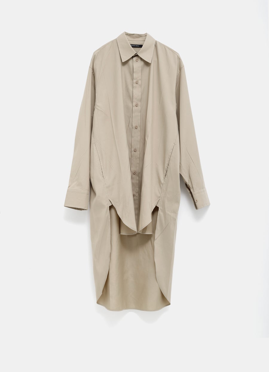 Camisa con bajo alargado