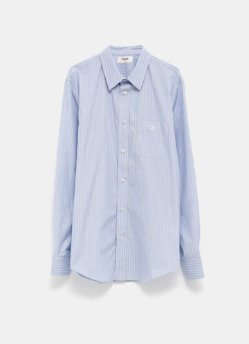 Camisa holgada a rayas para hombre