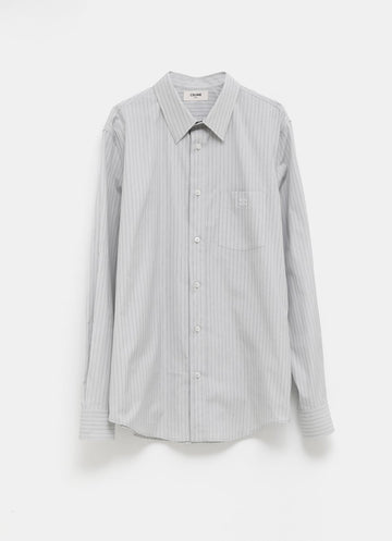 Camisa holgada a rayas para hombre