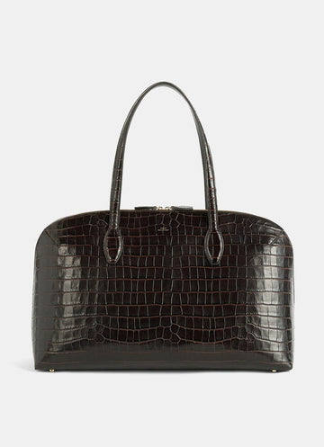 Bolso Tote Day con textura de cocodrilo